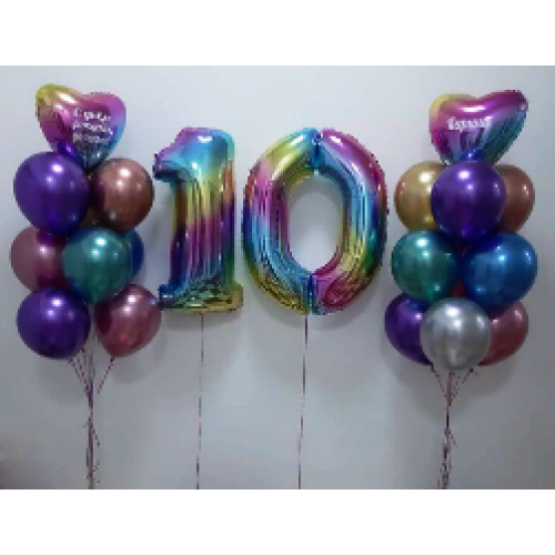 Десять из шаров. Воздушные шары 10 лет. Шарики на 10 лет девочке. Цифра 10 шарики. Фонтан из шаров для девочки.